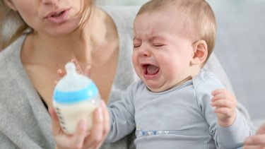 Breastfed baby not store taking bottle anymore