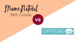 Mama Natural Birth Course vs SupportingHer best online birthing classes