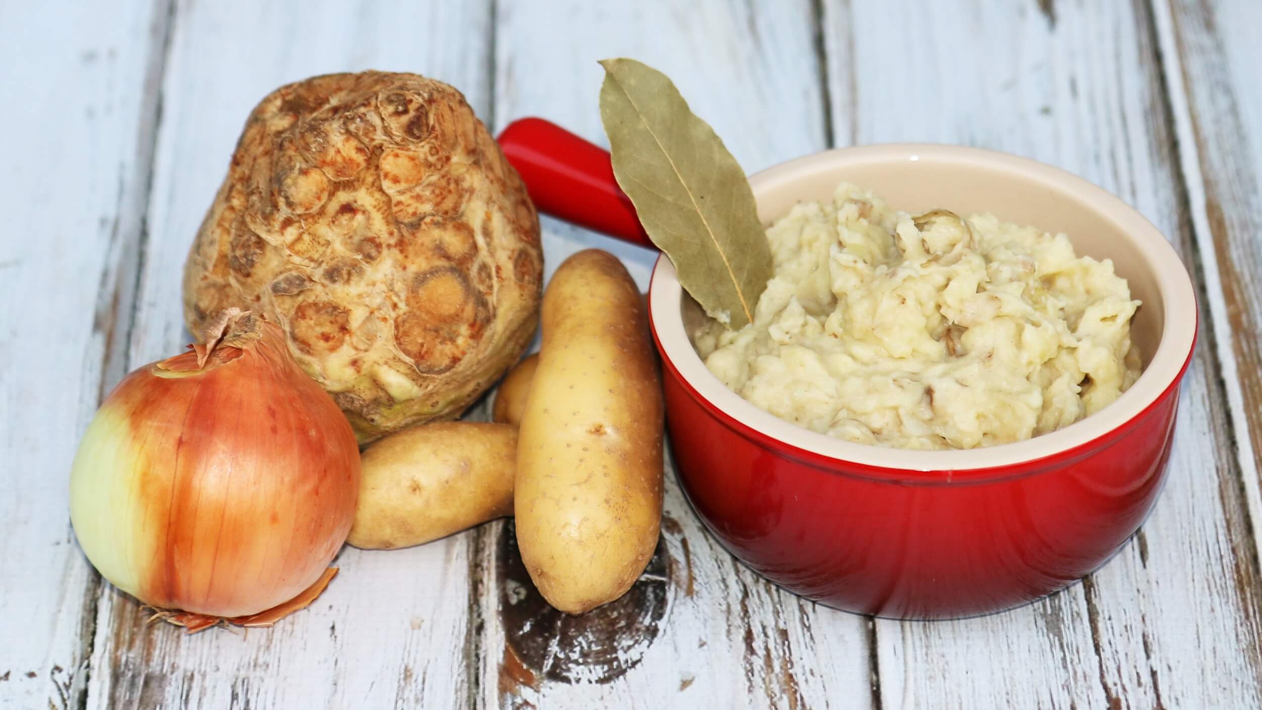 Savory, LowerCarb Mashed Potatoes With Celery Root Mama Natural