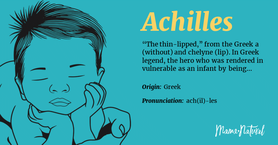 achilles name meaning baby boy h