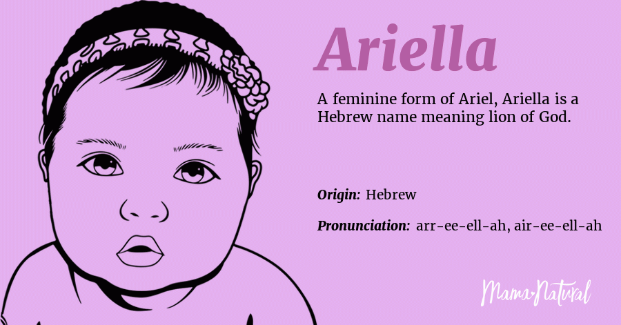 Ariella Name Meaning Origin Popularity Girl Names Like Ariella Mama Natural