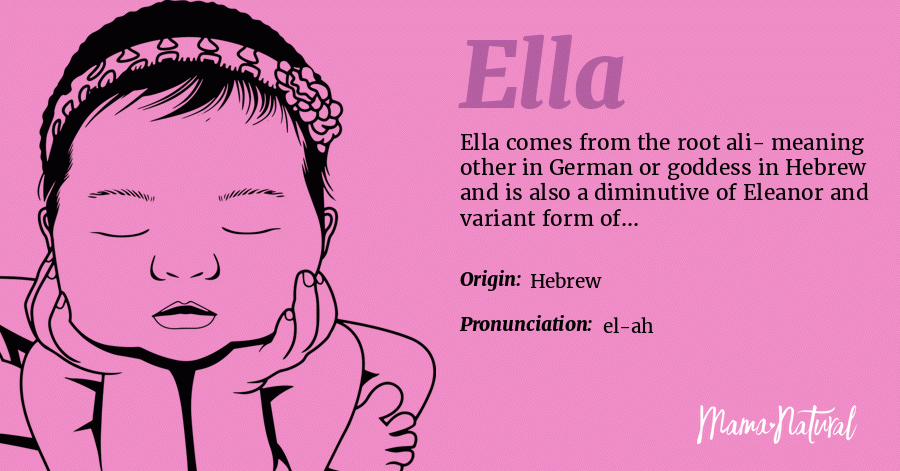 Ella Name Meaning Origin Popularity Girl Names Like Ella Mama Natural