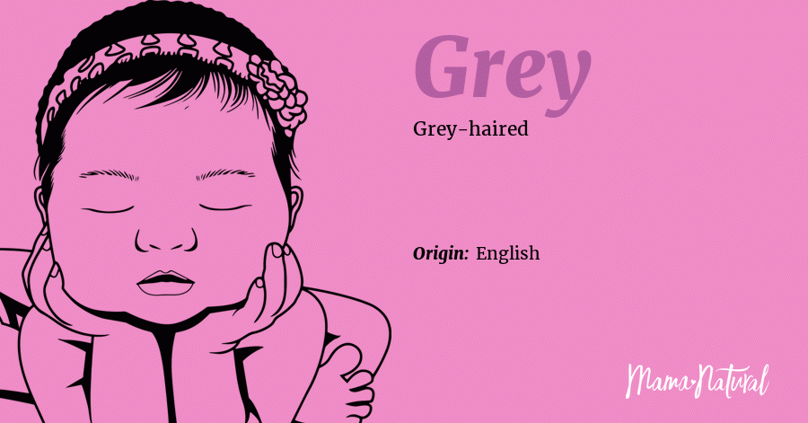 What girl name means Grey?