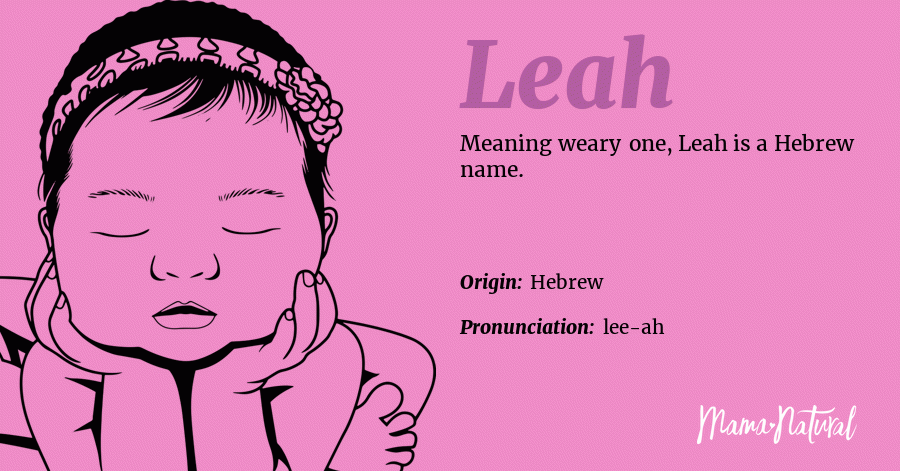 Leah Name Meaning Origin Popularity Girl Names Like Leah Mama Natural