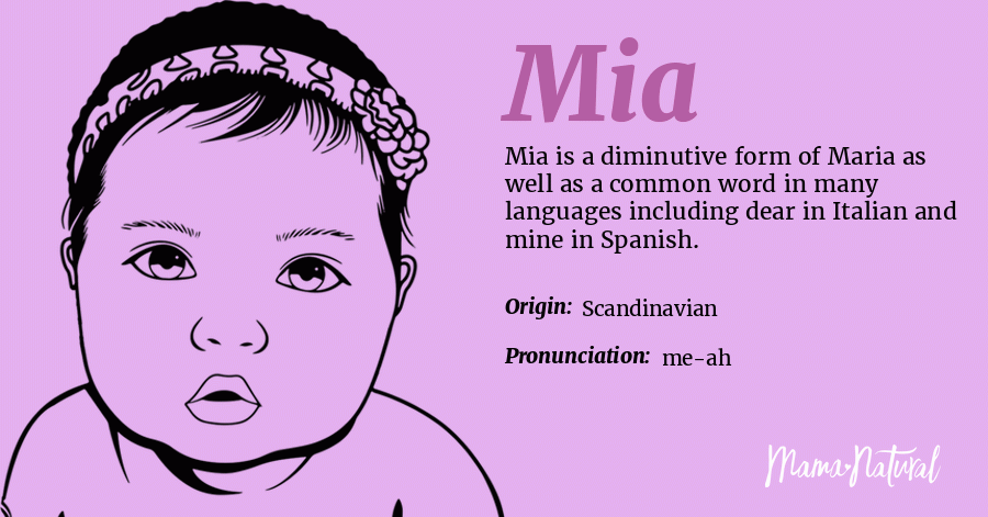 Mia Name Meaning Origin Popularity Girl Names Like Mia Mama Natural